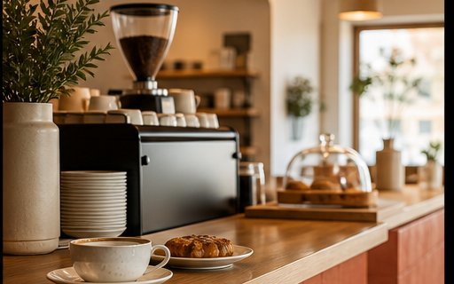 店内でコーヒーを楽しむイメージ